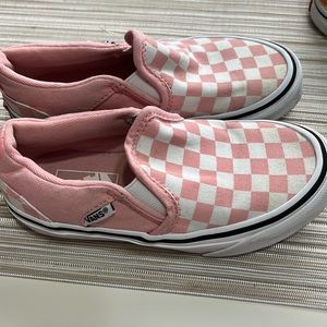 Pink checkered vans